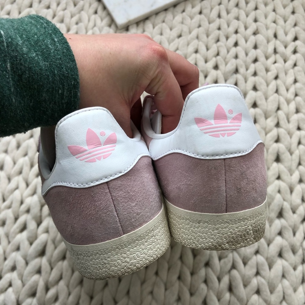 Adidas Gazelle Pink Blush Suede Sneakers - Picture 6 of 8